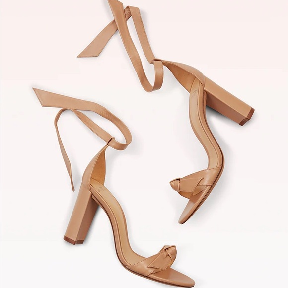 WORN ONCE ALEXANDRE BIRMAN Clarita Block 90 Heel Beige - Picture 1 of 7
